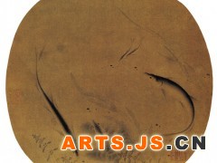 017 《群鱼戏藻图》
宋 刘寀 纸本设色

    此图原载《历代名笔集胜册》第二册。签题“刘寀”。《宣和画谱》云：“文臣刘寀，字宏道，少时流寓都下，狂逸不事事，放意诗酒间，亦能为短句，与贵游少年相从无虚日。善画鱼，深得戏广浮深，相忘于江湖之意。盖画鱼者，髻鬟鳞刺分明，则非水中鱼矣，安得有涵泳自然之态。若在水中，则无由显露。寀作之鱼，有得于此。他人作鱼，皆出水之鳞，盖不足贵也。由是专门，颇为士人所推誉。”此非虚誉。观这图里的群鱼，的确是泳游于水中的活鱼而不是出水之鳞。 