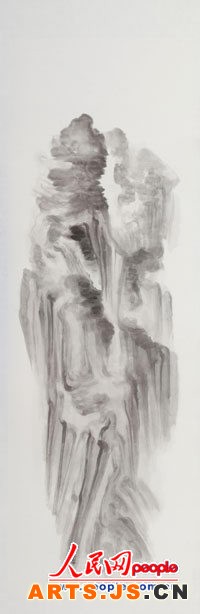贞-Zhen-250x80cm-纸本水墨