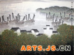 湖山秋色