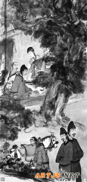 琵琶行（国画） 傅抱石